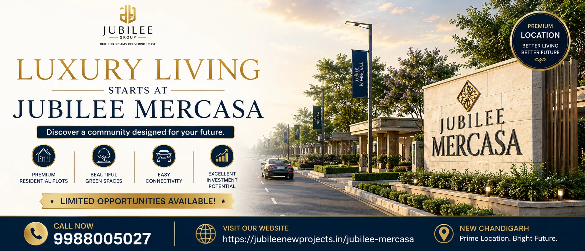 Jubilee Mercasa – A Premium Residential Destination for Smart Property Investment in New Chandigarh
