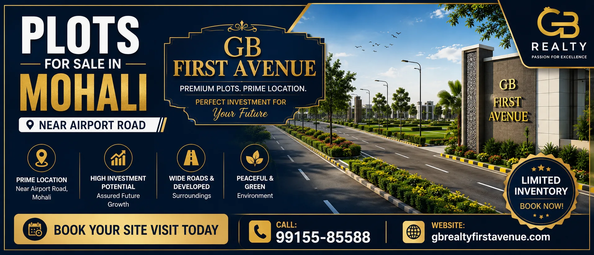 Why Investing in Plots Near Airport Road, Mohali Is a Smart Choice