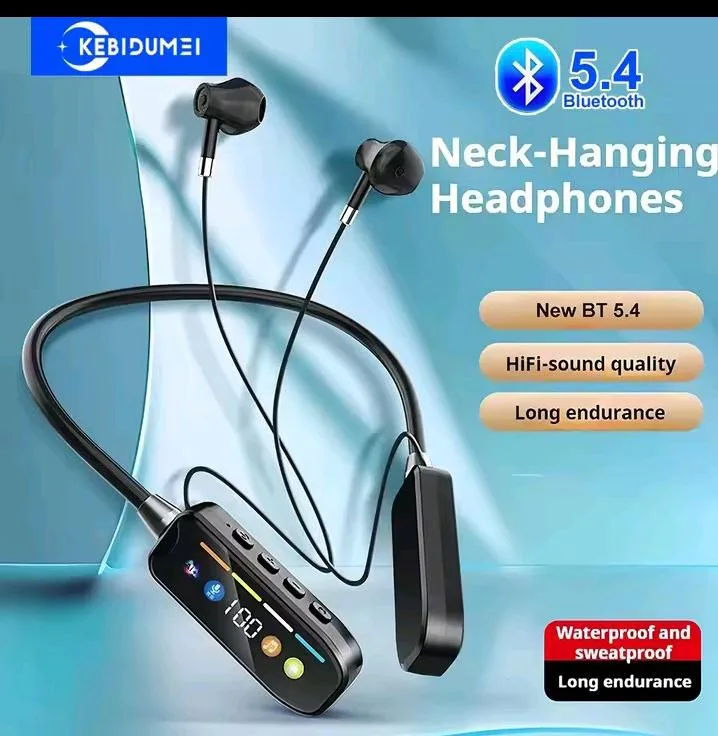 HD Screen Bluetooth 5.4 Headphones