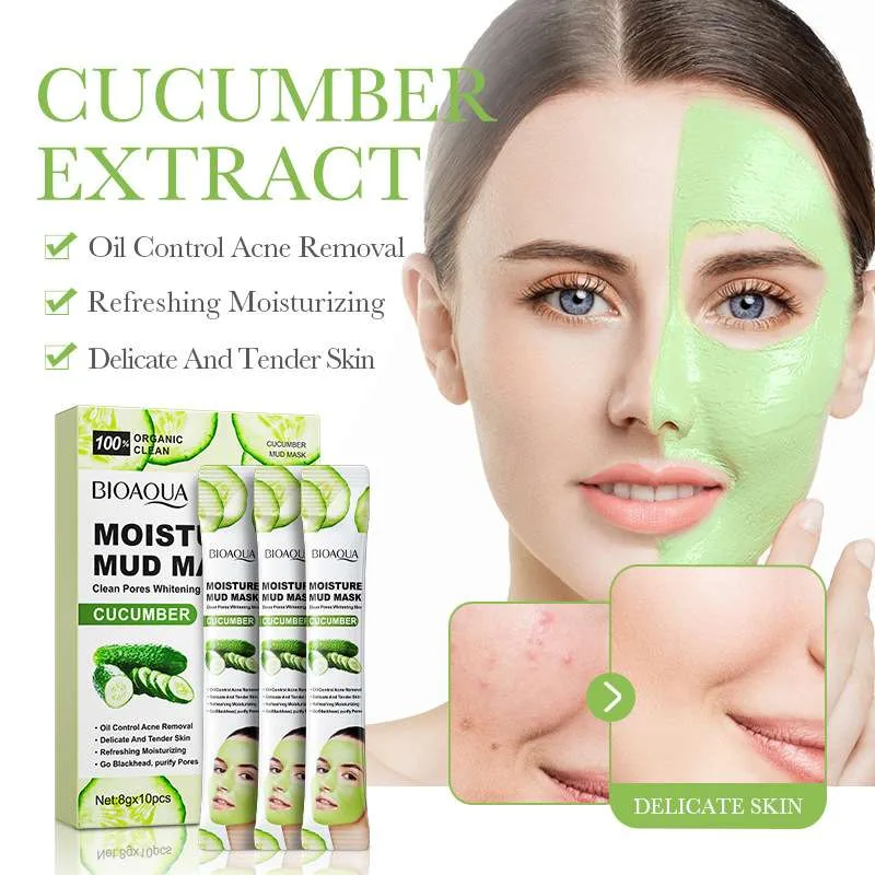 English Bioaqua Cucumber Whitening Vitamin C Mud Mask
